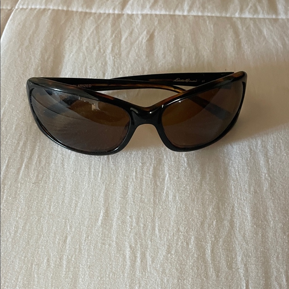Eddie Bauer Black and Brown Sunglasses